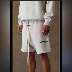 Essentials Heather Gray Men's Athletic Shorts